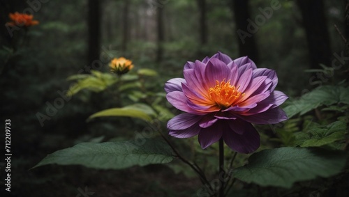 pink and yellow flower