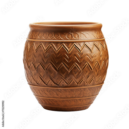 textured pot design isolated on white background.