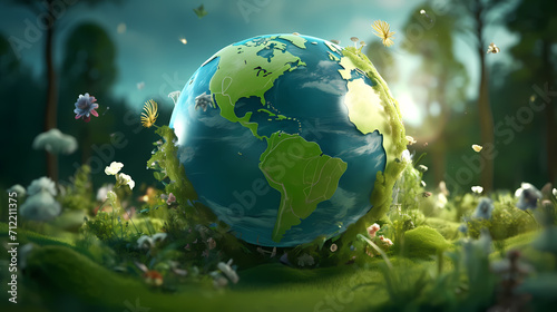 World environment day concept ecology protection environment, environmental protection background