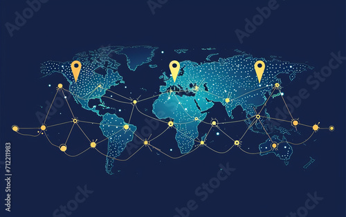 global map, illustrating the broad reach of a simple yet powerful email marketing campaign