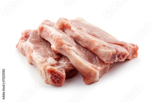 Uncooked pig skin on plain surface