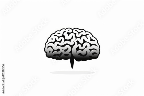 Brain vector encompassing neuroscience, neural network, brain anatomy vectors. Neurons, cerebral cortex, and brain hemispheres. Connectivity represented by synapse vectors concept of the human mind