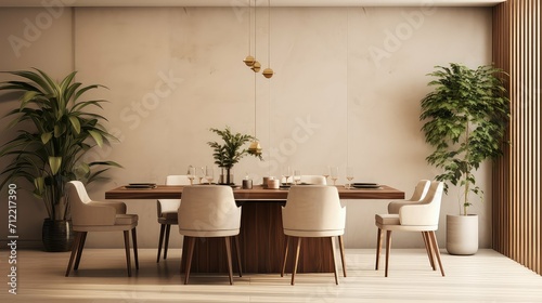 minimalism contemporary interior background illustration elegance simplicity, sophistication chic, trendy stylish minimalism contemporary interior background