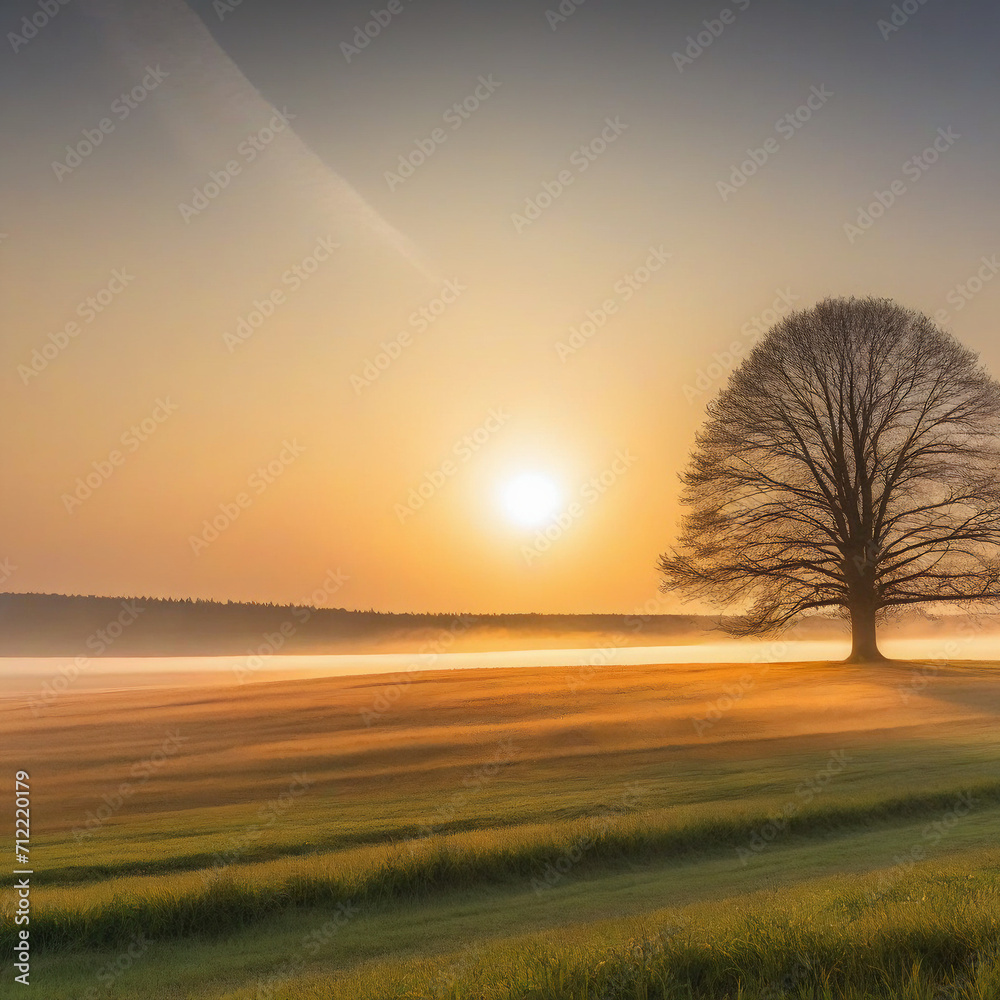 sunset in the field, sunrise in the field, sunrise over the field