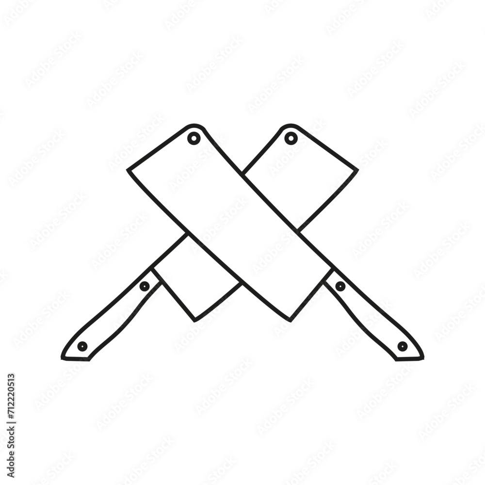 Kitchen knife icon vector. Cook illustration sign. Chef symbol or logo. Kitchen knife icon vector. Cook illustration sign. Chef symbol or logo.