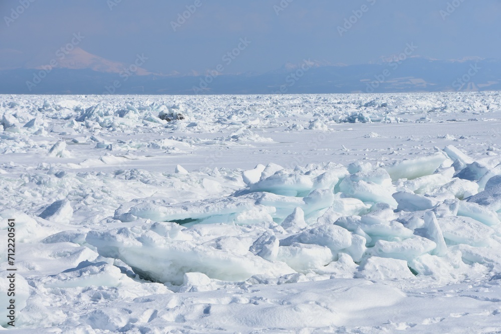 オホーツク海の流氷