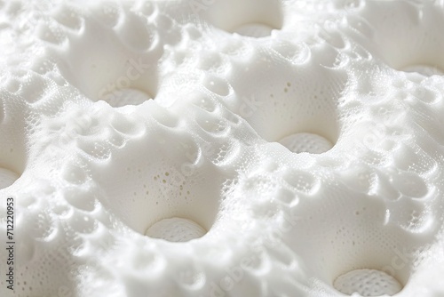 Closeup of foam mattress material