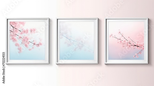 nature frame spring background illustration fresh vibrant, colorful blooming, growth renewal nature frame spring background