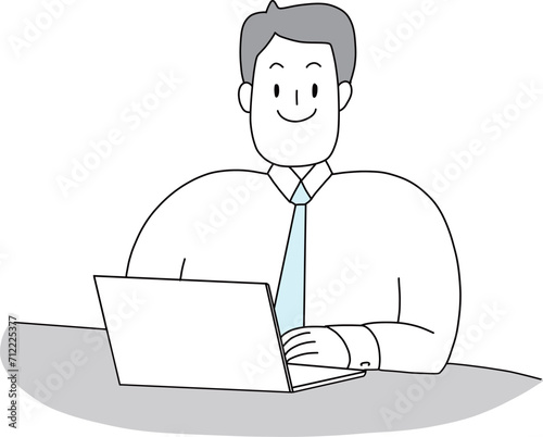 business office vector illustration