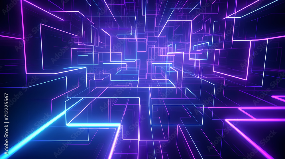 Modern digital abstract 3D background, abstract lines background