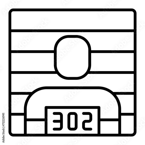 Canvas Print Mugshot line icon