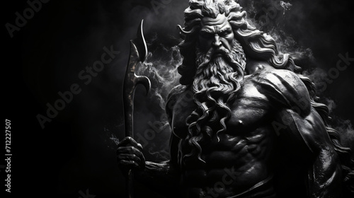 Mighty god Zeus.