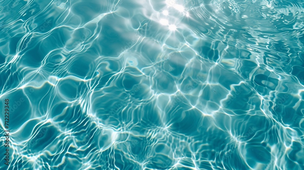 A detailed image showcasing the crystal-clear water of a pool, highlighting its refreshing A detailed image showcasing the crystal-clear water of a pool, highlighting its refreshing