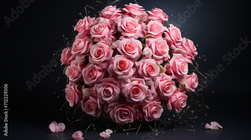 Bouquet of pink roses © Ashley