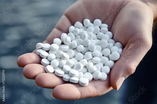 Medical concept pills for disease treatment and daily vitamins.