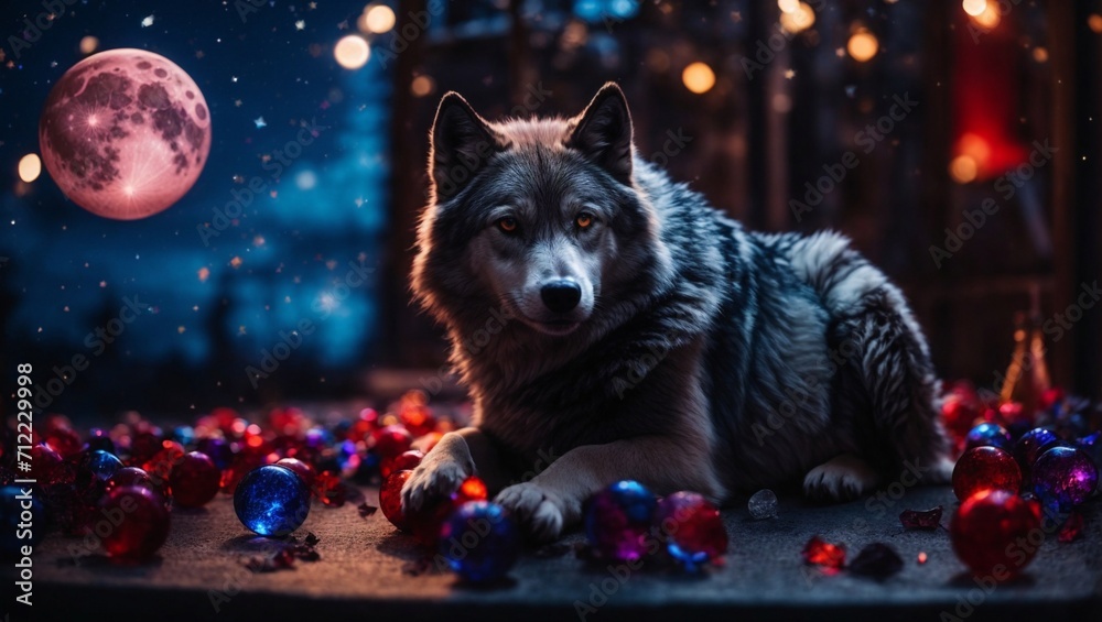 wolf in night wolf in night