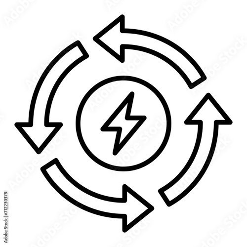 Free Download   Renewable Energy line icon - GFXLoad