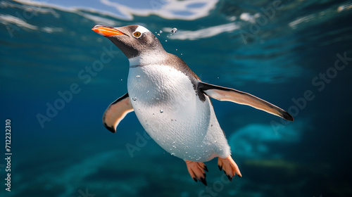 penguin in aquarium