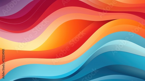 retro groovy wave pattern background