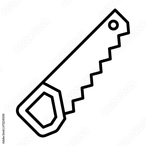   Handsaw line icon