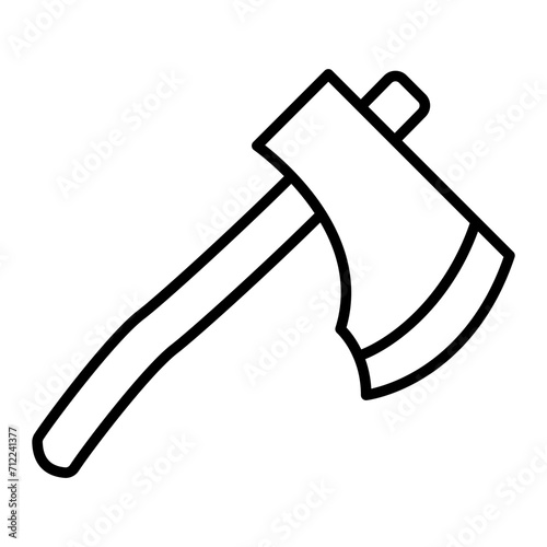   Hatchet line icon