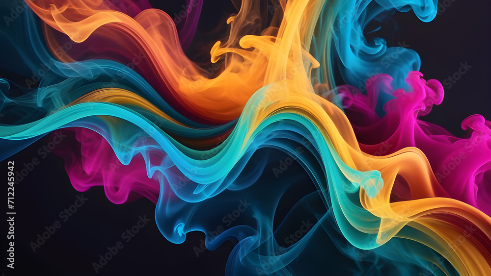 Beautiful Color Powder Splash Background | Colorful Wallpaper | Colorful Design | Color Waves