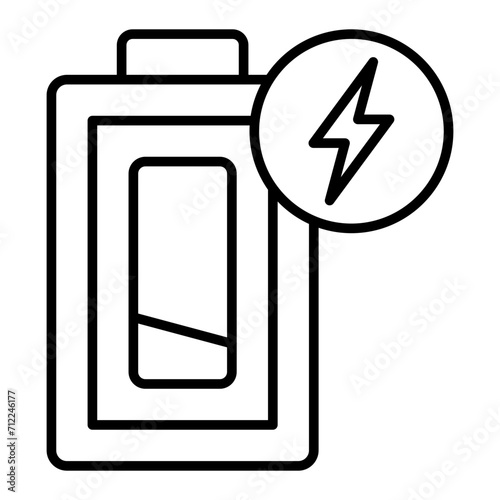  Battery Low line icon