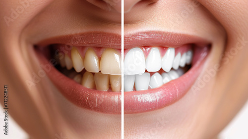Teeth before and after whitening, Dental business