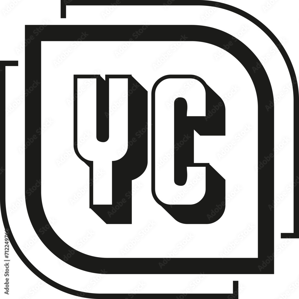 YC letter logo design on white background. YC logo. YC creative initials letter Monogram logo icon concept. YC letter design YC letter logo design on white background. YC logo. YC creative initials letter Monogram logo icon concept. YC letter design