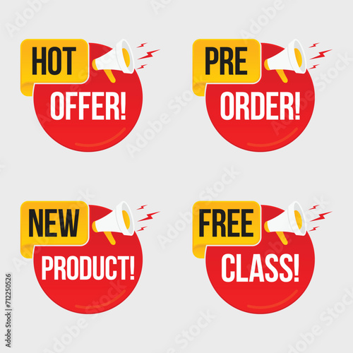 hot offer pre order new product free class label clipart