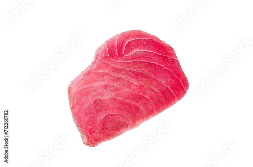 Two raw tuna steaks Transparent background. Isolated.
