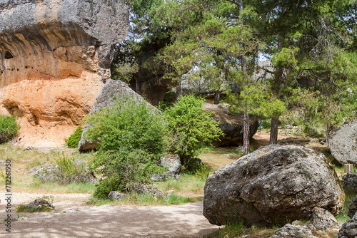 A natural park called Enchanted City, in the province of Cuenca, Spain