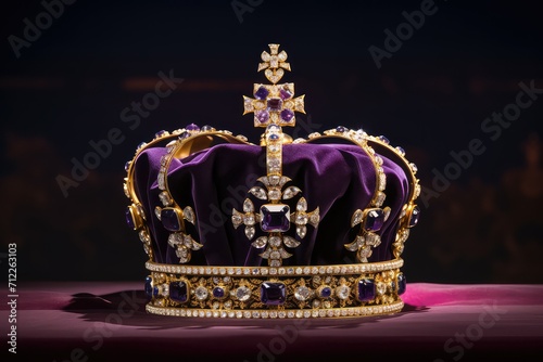 A beautiful velvet crown