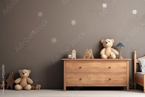 The children's room is decorated photo