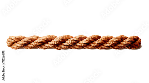 Rope isolated on white background. 3d rendering. Computer digital drawing