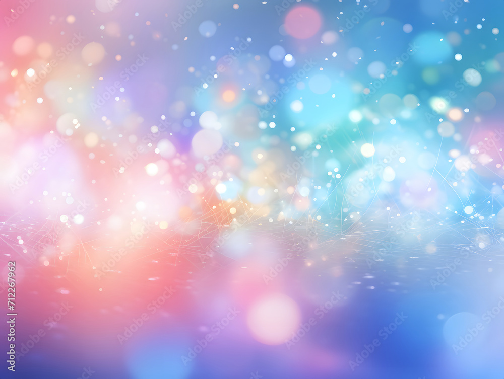 Illustration of abstract colorful bokeh background.