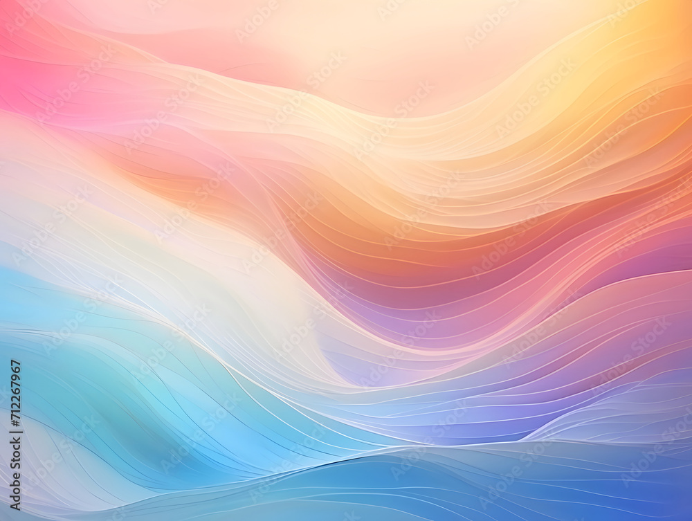 Illustration of abstract colorful flow curve background.