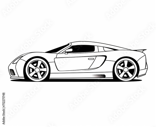 Sport car coloring page for kids transportation coloring pages printables car © adel