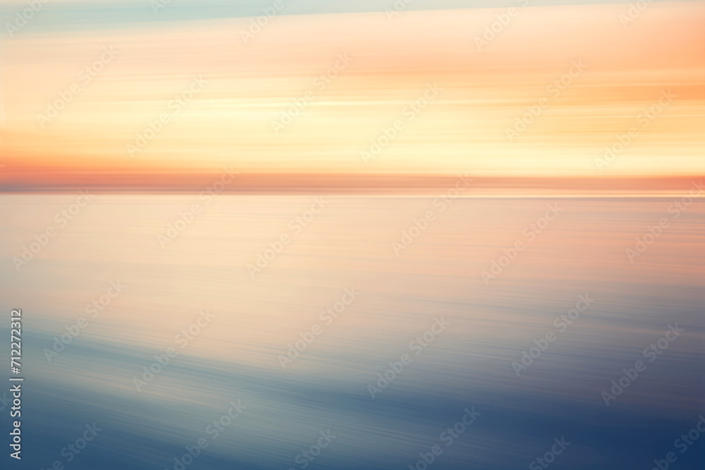 Calm sea with pastel colours and plain water during sunset Calm sea with pastel colours and plain water during sunset