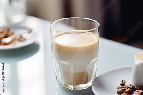 Aromatic coffee and milk composition