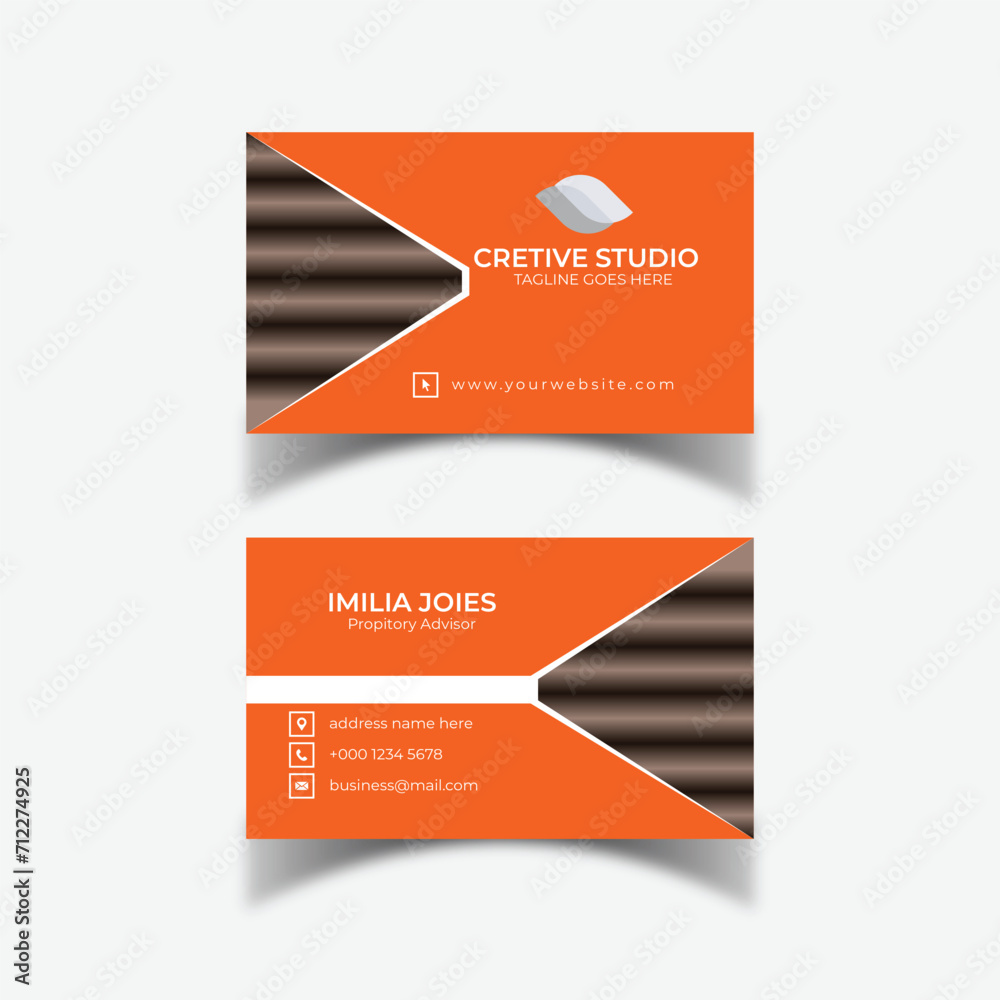 Modern Creative and luxury Business Card print Template	