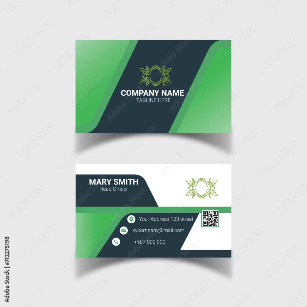 Fototapeta premium Modern Creative and luxury Business Card print Template 