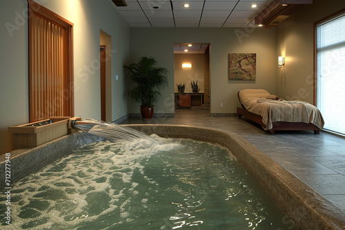 The tranquil atmosphere of a spa or wellness center that offers colon hydrotherapy © Digitalphoto 4U