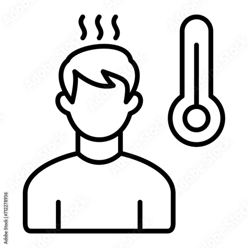   Fever line icon
