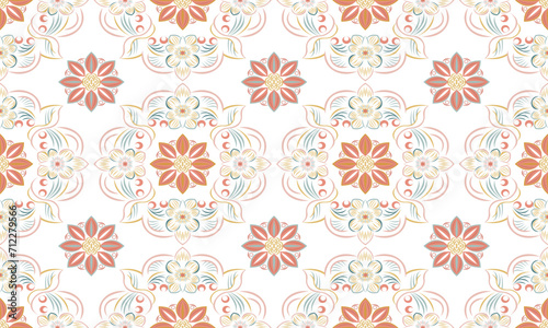 Seamless pattern of flowers.Seamless pattern vector design for fashion, fabric, wallpaper.