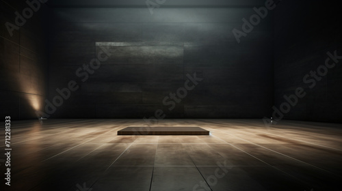 Abstract dark concentrate floor