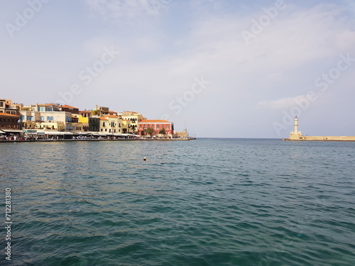 Hafen der Stadt Rethymno auf der Insel Kreta, Mittelmeer, Griechenland