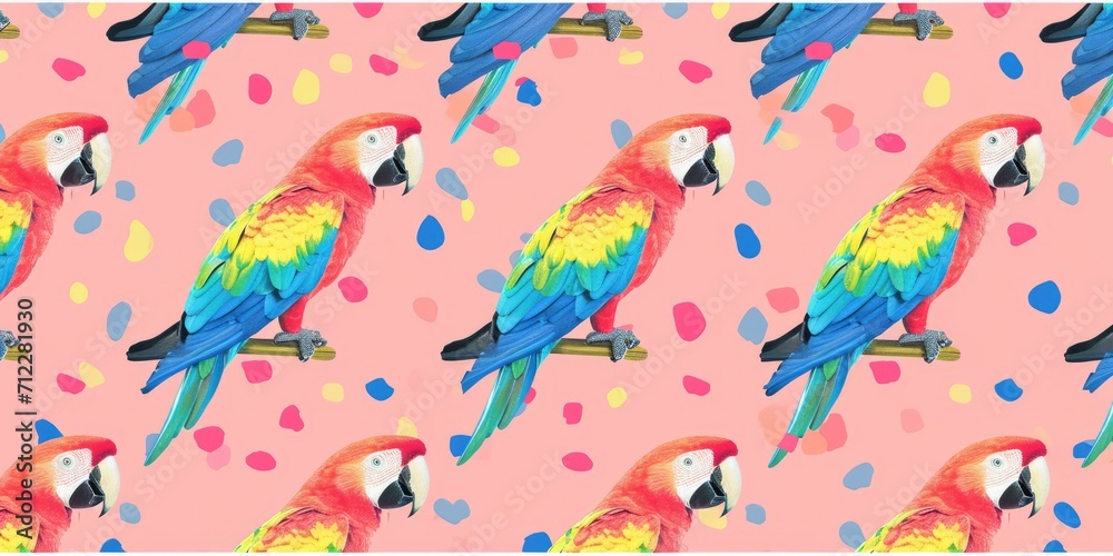 Parrot pattern background Parrot pattern background