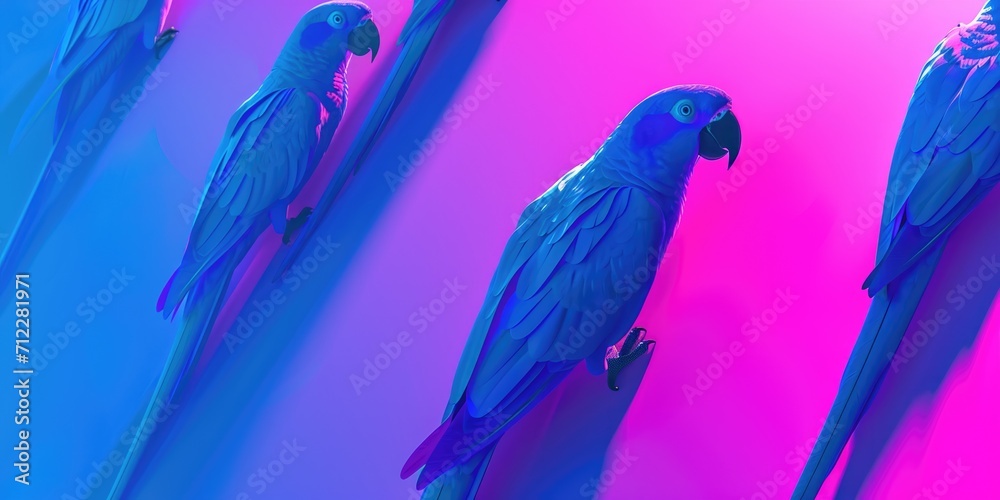 Obraz premium Parrot pattern background