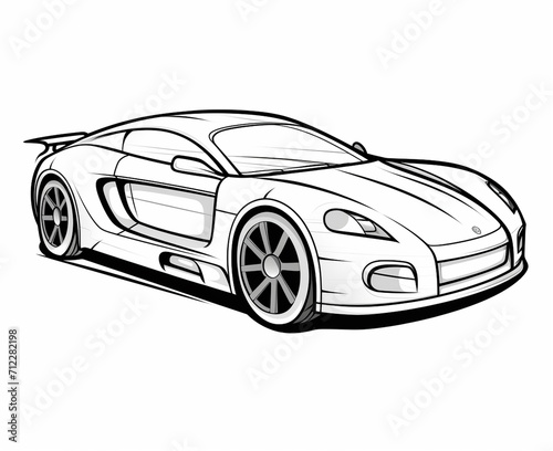 Sport car coloring page for kids transportation coloring pages printables car